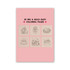 A5 custom colouring book on a pink background, featuring 22 bold and easy colouring pages with various designs.