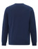 A navy long-sleeve t-shirt for men, featuring a plain back and a relaxed fit. It includes a brand logo.