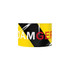 A roll of PE barrier tape featuring bold black and yellow diagonal stripes with the word "DANGER" in white and red.
