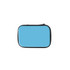 A medium zipper case in a vibrant light blue colour with a black zipper. It features a smooth, simple design. A medium zipper case in a vibrant light blue colour with a black zipper. It features a smooth, simple design.