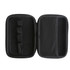 A large black zipper case featuring elastic straps and mesh pockets inside for organisation. A large black zipper case featuring elastic straps and mesh pockets inside for organisation.