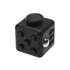 A black Fidget Cube featuring various tactile buttons and switches on its surfaces.