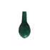 A green 30cm balloon in a rounded shape with a tapered end and a glossy finish.