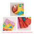 Colourful crew socks featuring a playful design with bright yellow and pink accents. Includes a logo.