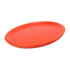 An orange PU soft frisbee with a smooth, rounded edge, ideal for casual play and outdoor fun.