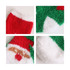 A set of coral fleece socks featuring a festive design in red, green, and white, with a fluffy texture. A set of coral fleece socks featuring a festive design in red, green, and white, with a fluffy texture.