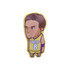 A custom pillow shaped like a cartoon character, featuring a boy in a yellow Lakers jersey with the number 8.