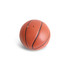 An orange basketball with black seams and texture, featuring a logo. Suitable for leisure and outdoor activities.