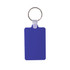 A rectangular blue Durasoft keyring with a silver metal ring for attaching keys or other items. A rectangular blue Durasoft keyring with a silver metal ring for attaching keys or other items.