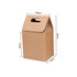 A large kraft paper portable box in brown with a handle, featuring dimensions of 16cm x 9cm x 28cm. A large kraft paper portable box in brown with a handle, featuring dimensions of 16cm x 9cm x 28cm.