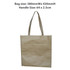 A kraft paper bag with a laminated finish, featuring a woven lining and long handles. The bag is a natural brown colour.