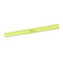 A bright yellow dual scale 30cm ruler, featuring measurement markings and a logo. A bright yellow dual scale 30cm ruler, featuring measurement markings and a logo.