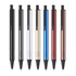 A collection of eight Sword Pens in black, silver, gold, blue, red, and rose gold, featuring a sleek design and clips. A collection of eight Sword Pens in black, silver, gold, blue, red, and rose gold, featuring a sleek design and clips.