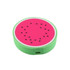 A custom-shaped PVC wireless charger designed like a watermelon, featuring a pink top and green base.