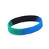 A coloured silicon wristband featuring shades of green and blue, with a logo. Suitable for events and promotions. A coloured silicon wristband featuring shades of green and blue, with a logo. Suitable for events and promotions.