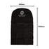 Non-woven car seat cover in black, featuring a logo, measuring 800mm by 1500mm.
