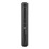 A metal pen in a sleek black casing with a cylindrical tube packaging. The pen features a minimalist design and has a logo.