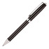 A ballpoint pen featuring a carbon fibre body with a sleek black finish and a silver clip.