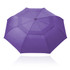 A purple 54cm folding umbrella with a wind-vented design and a central cap. It features a logo on the handle.