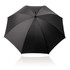 A 60cm long black umbrella with a wooden handle and a simple design, featuring a logo on the canopy.