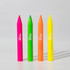 Four jumbo highlighters in pink, green, orange, and yellow, featuring a logo on each barrel. Four jumbo highlighters in pink, green, orange, and yellow, featuring a logo on each barrel.