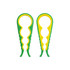 A multi-purpose jar opener with a green and yellow design, featuring a textured grip for easy handling. Includes a logo.