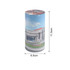 A cylindrical puzzle with a colourful design, measuring 6.5 cm by 11.5 cm, featuring a scenic architectural image.
