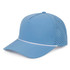A blue mesh back performance rope cap with ventilation holes and a decorative rope detail along the front.