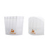 A children's chef hat in white non-woven material with an orange logo. It features a classic design for young chefs.
