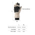 Ski gloves in cream and black, featuring a snug fit and a logo, suitable for cold weather activities.