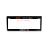 A black plastic licence plate frame with a logo, designed to fit a plate size of 372 x 133 mm.