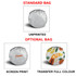 A reflective car sunshade featuring various designs in shades of white and vibrant colours with a logo.