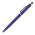 A ballpoint stylus pen in a deep purple colour with a metallic silver clip and tip. It features a logo on the barrel.