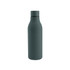 A drink bottle with a thermal rubber coating in a dark green colour, featuring a screw-on lid and a simple design.