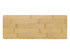 A rectangular bamboo cheese board with a smooth surface and natural finish. Contains a branding logo.