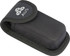 A black nylon pouch with a logo, designed for holding a multi-tool or similar item.