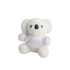 A white koala plush toy wearing a white shirt, featuring a cute face and soft, fuzzy texture.