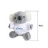 A grey koala plush toy wearing a white shirt, measuring 19 cm. The toy has a small logo on its shirt.