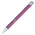 Auzon pen in a vibrant purple hue with silver accents and a clip, featuring a sleek metal design.