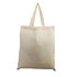 A tote bag in a natural beige colour with two long handles and an unbranded design.