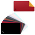 A PU leather desk mat featuring a red and gold design, along with a variety of other colour options below.
