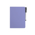A5 whiteboard notebook in lavender with a black and white pen attached. Features a smooth surface for easy writing.