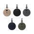 A foldable bucket hat displayed in five colours: beige, black, grey, navy, and olive, featuring a clip for portability.