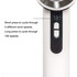 A high-speed cooling fan in white, featuring a control panel for adjusting wind speeds. The fan has a sleek design.