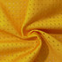 A yellow mesh fabric with small perforations, ideal for sports uniforms and jerseys.