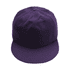 A giant purple baseball cap with a flat brim and a structured crown. It features a logo.