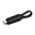 A black 60W 3-In-1 aluminium charging cable with a textured grip and a loop for easy carrying.