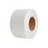 A roll of water-activated reinforced kraft paper tape, featuring a white finish and a cardboard core.
