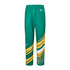 Unisex adult sports pants in vibrant green and yellow with a modern design and logo. Made from 100% polyester.