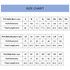 A size chart for the PCC040A singlet, featuring measurements for men's and women's sizes in centimetres.